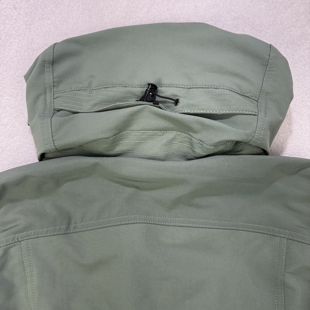 Iceberg Outerwear Jacket Women M Sage Green Fleece Lined Hooded 2230 AH-29 - Picture 6 of 10